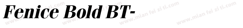 Fenice Bold BT字体转换